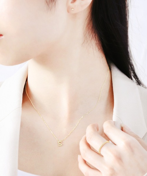 ESTELLE ネックレス K10 イエローゴールド ダイヤモンド