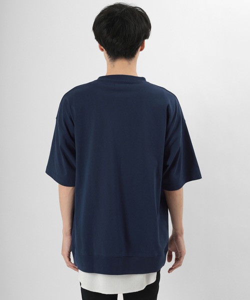 ★送料関税込★STONE  ロゴバッジ コットン フードTシャツ tシャツ Tシャツ カレッジロゴ USA コットン バックプリントT