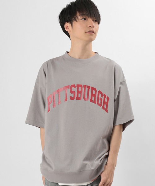 ★送料関税込★STONE  ロゴバッジ コットン フードTシャツ オーガニックコットン】 ロゴプリントT | JANTZEN Official
