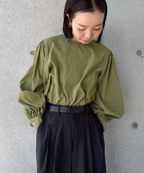 ブラウス シャツ ボリュームスリーブブラウス レディース : ZOZOTOWN
