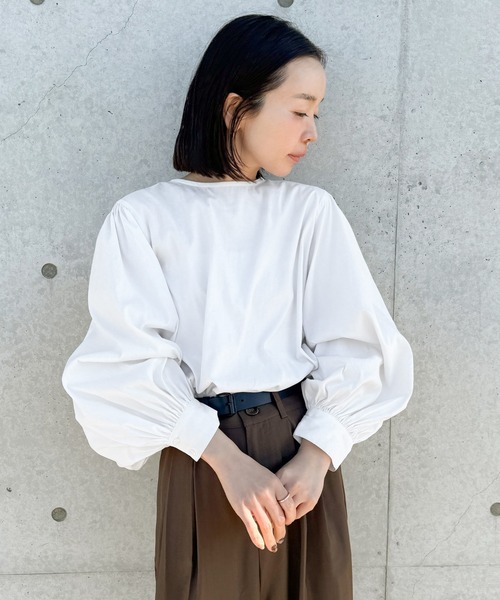 ブラウス シャツ ボリュームスリーブブラウス レディース : ZOZOTOWN