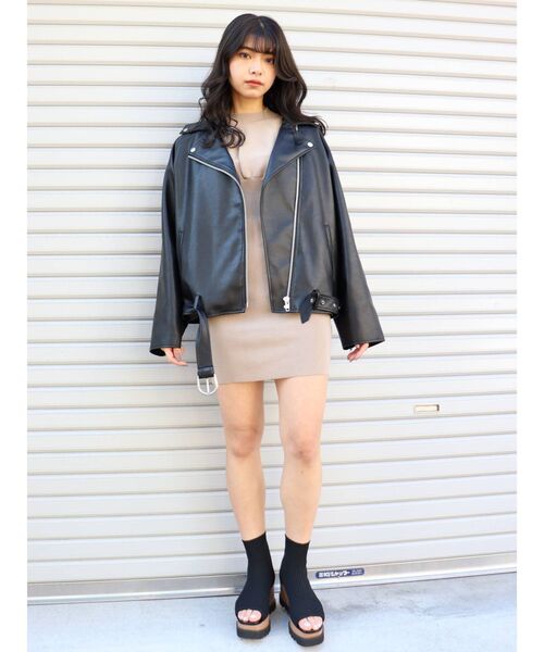 MURUA ジャケット ライダースジャケット ルーズライダース