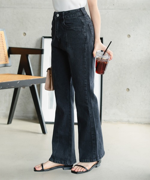 ジーンズ デニム デニムパンツ 「 低身長向けサイズ 」 ハイウエスト