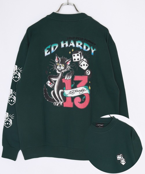Ed Hardy エドハーディー スウェットパーカー ペイズリー SIZE S Ed Hardy（エド・ハーディー） 【25%OFF】 レディース パーカー 【200