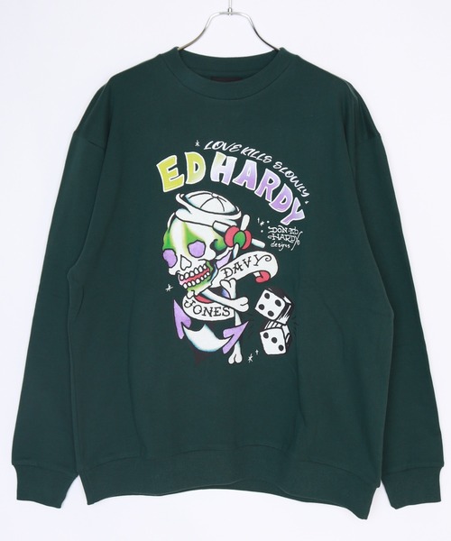 Ed Hardy（エド・ハーディー） トレーナー スウェット ビッグ