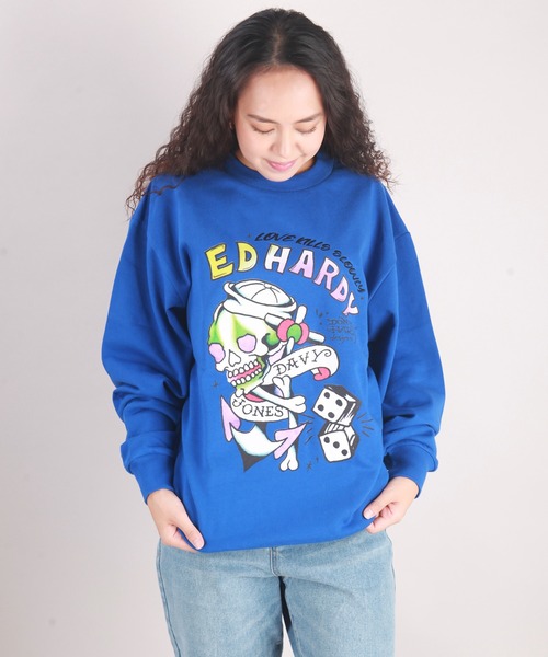 Ed Hardy トレーナー スウェット Hardy ビッグスウェットシャツ