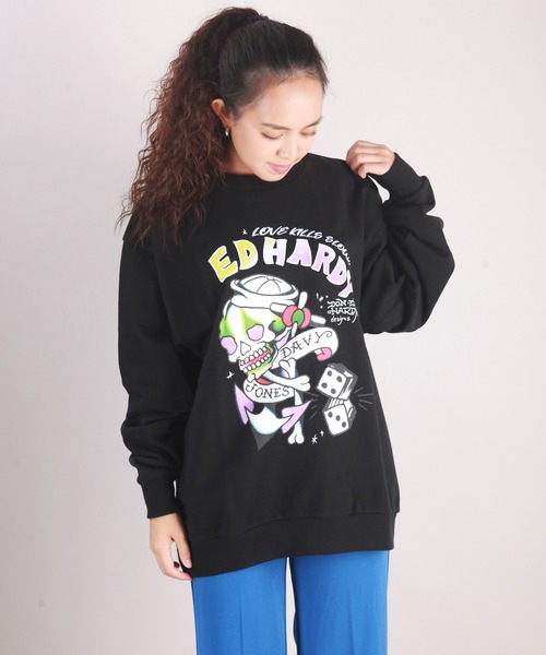 Ed Hardy（エド・ハーディー） トレーナー スウェット ビッグ