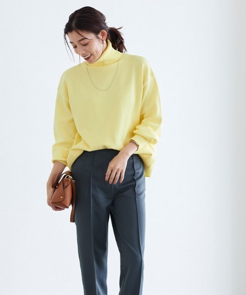 新品 ROSSO ボリュームスリーブタートルニット NOMINE（ノミネ） ニット セーター ボリュームスリーブタートルニット