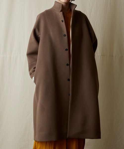 ■送料込　suzukitakayuki  コート suzuki takayuki スズキタカユキ stand-fall-collar coatⅠ[A252