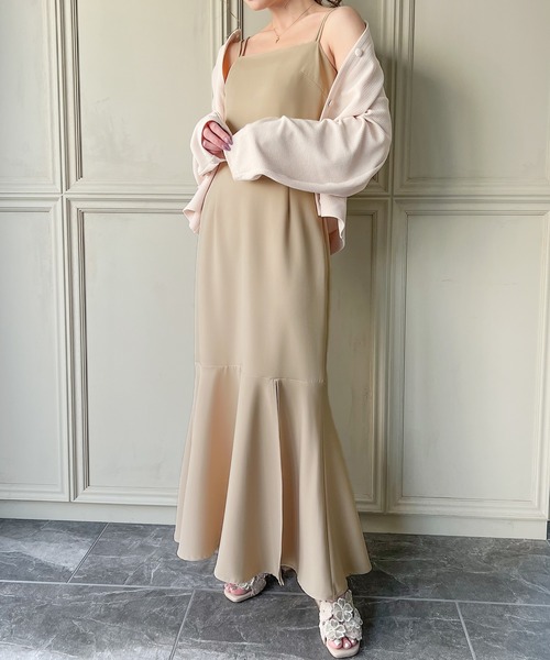 【紐取り外し可能】マーメイドキャミワンピース 紐取り外し可能】マーメイドキャミワンピース（ワンピース