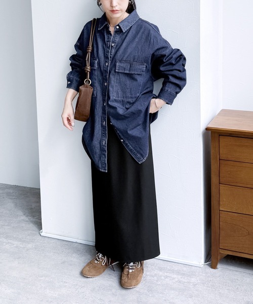 デニムシャツ デニムジャケット Gジャン reca デニムジャケット gジャン デニムシャツジャケット