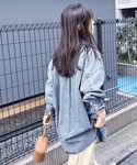 ブラウス シャツ オーバーサイズデニムシャツジ...の詳細画像3