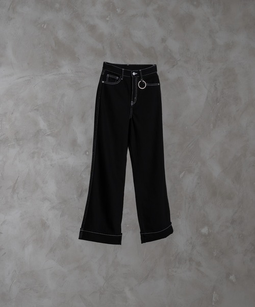 デニム・ジーパン Oh Stitch Denim Slacks (2color) Oh Stitch Denim Slacks (2color)