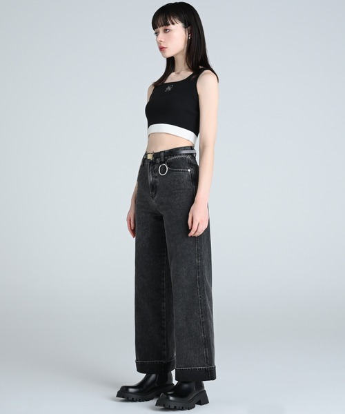 デニム・ジーパン Oh Stitch Denim Slacks (2color) Oh Stitch Denim Slacks (2color)