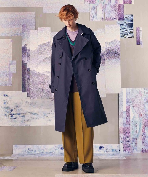 MAISON SPECIAL ダブルクロスワンタックワイドパンツ MAISON SPECIAL パンツ 「UNISEX」Double-Cloth One-Tuck Wide