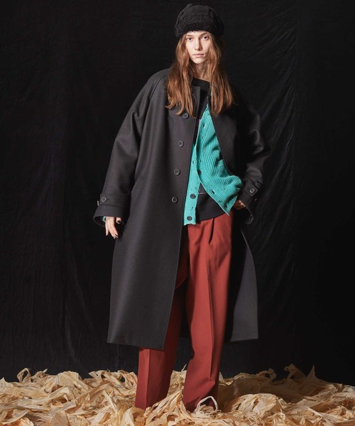 MAISON SPECIAL ダブルクロスワンタックワイドパンツ MAISON SPECIAL パンツ 「UNISEX」Double-Cloth One-Tuck Wide