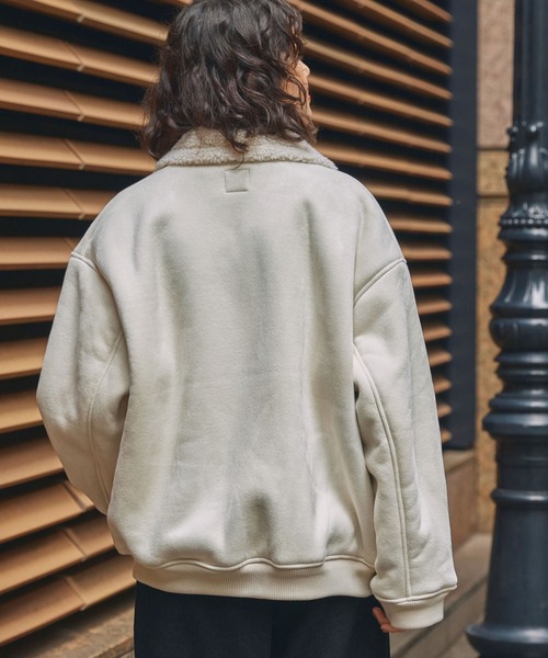 MONO-MART（モノマート） ムートンコート ボアコート ボア襟付き