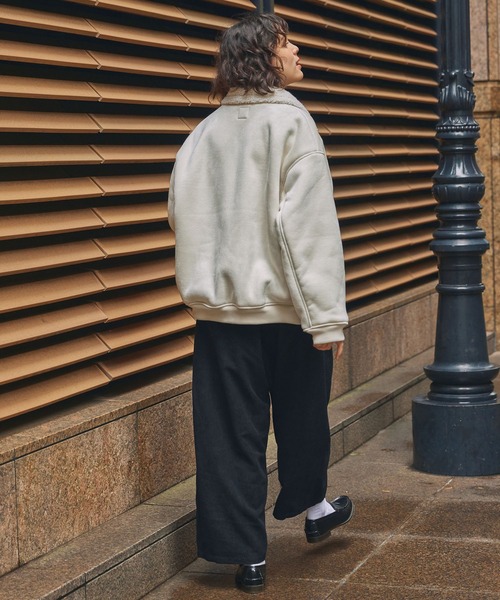 MONO-MART（モノマート） ムートンコート ボアコート ボア襟付き