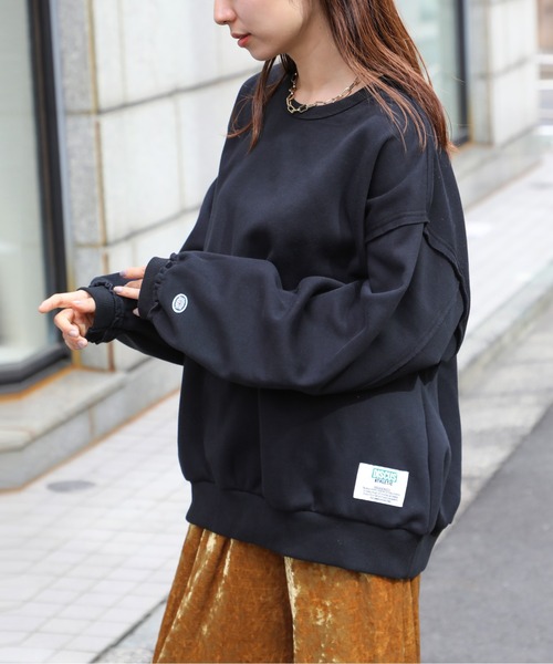 DISCUS トレーナー スウェット 「DISCUS」裏シープ起毛カットオフ