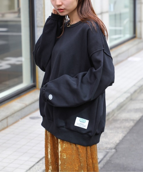 DISCUS トレーナー スウェット 「DISCUS」裏シープ起毛カットオフ