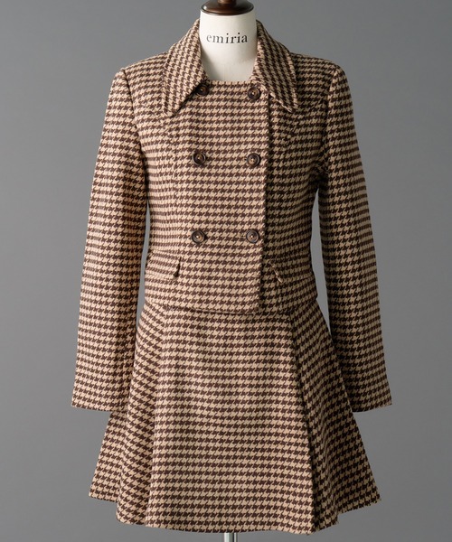 Emiria with エミリアウィズ　千鳥柄ジャケット emiriawiz（エミリアウィズ） コート アウター Houndstooth pattern