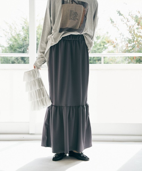 スカート marjour FLOWER TIERED SKIRT marjour(マージュール)の【HPS別注】FLOWER TIERED SKIRT通販