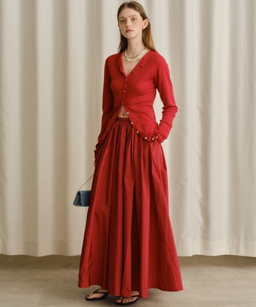 yae ボリュームタフタスカート　ブラック　36 yae（ヤエ）の「Voluminous taffeta skirt/ボリュームタフタ