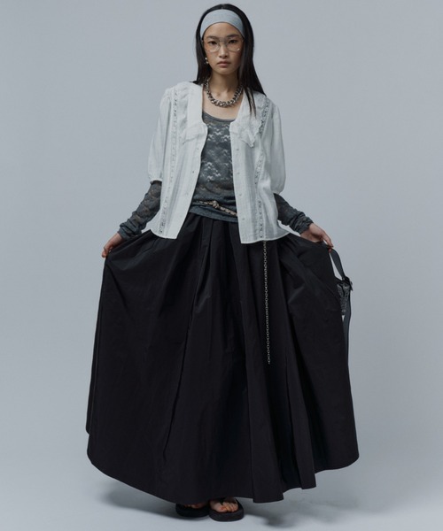 スカート Voluminous taffeta skirt/ボリュームタフタスカート