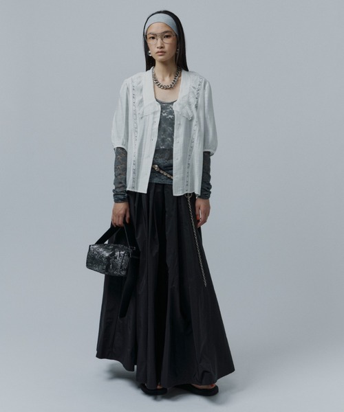 スカート Voluminous taffeta skirt/ボリュームタフタスカート