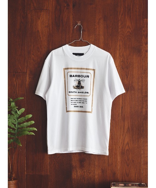 【 】リラックスフィットアーカイブロゴ半袖Tシャツ Barbour tシャツ アーカイブ グラフィック リラックスフィット T