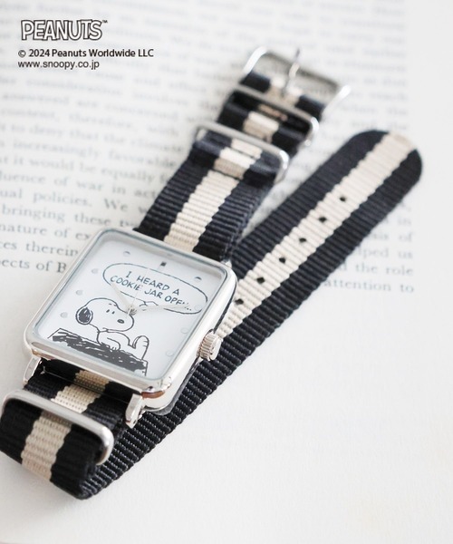 LEPSIM 腕時計 「PEANUTS」スクエアテープウォッチ 988420
