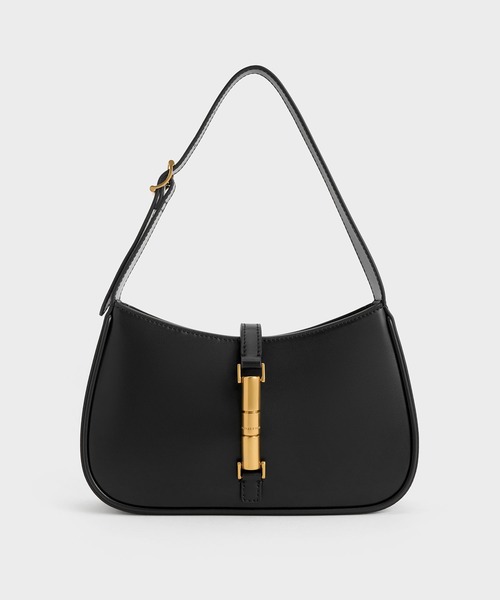 CHARLES & KEITH◆Trice メタリックアクセント ショルダーバッグ CHARLES & KEITH メタリックアクセント スモールショルダー