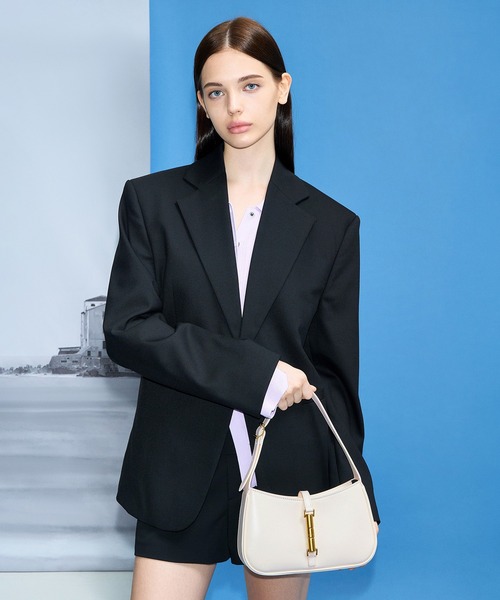 CHARLES & KEITH セシア メタリックアクセント ショルダーバッグ CHARLES ＆ KEITH ショルダーバッグ バッグ Cesia セシア