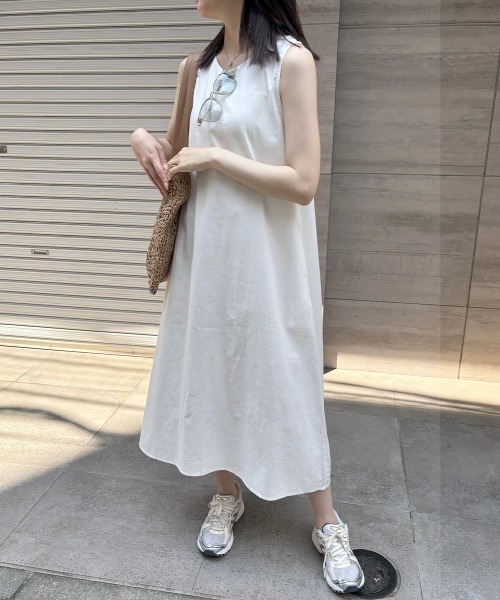 miniministore ワンピース リネンワンピース ノースリーブ 韓国