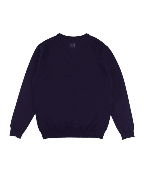 ZOY ゾーイ　メンズ　ネイビー クルーネックセーター　防風地付き　Mサイズ ZOY（ゾーイ） セーター ニット MENS CASHWOOL 長袖セーター メンズ