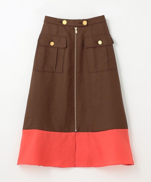 グレースコンチネンタル⭐️バイカラージップスカート　サイズ36 バイカラージップスカート / GRACE CONTINENTAL | GRACE