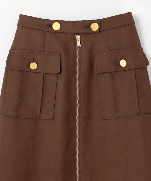 GRACE CONTINENTAL スカート バイカラージップスカート