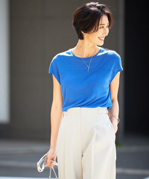 tシャツ 「WEB限定カラーあり・接触冷感・UVカット」PINION 半袖プルオーバー レディース ICB｜【WEB限定カラーあり・接触冷感・UVカット】PINION 半袖