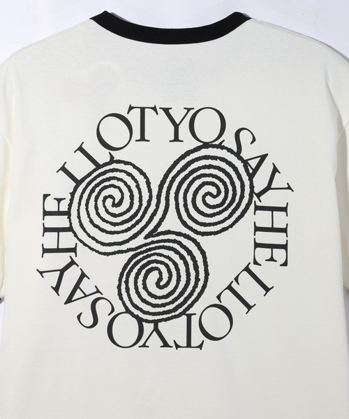 HELLO TEE <2024> ホワイト　サイズ01 SAYHELLO tシャツ SAY HELLO JAN TRIM S/S TEE 24SS-F04 メンズ