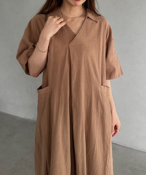 ワンピース リネンPOワンピース : ZOZOTOWN Yahoo!店 - 通販
