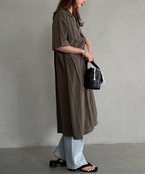 ワンピース リネンPOワンピース : ZOZOTOWN Yahoo!店 - 通販