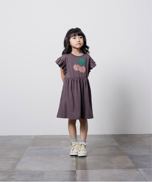 la poche biscuit ワンピース さくらんぼワンピース キッズ 子供