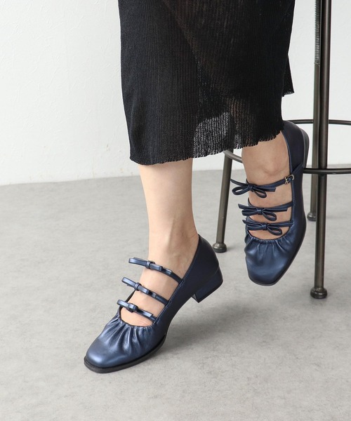 直営店★TOD'S★レザーのメリージェーンパンプス Woman ブラック Mary Jane Pumps in Leather