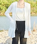 ラッシュガード 「2点セット」 裾フリル フー...の詳細画像1