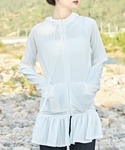 ラッシュガード 「2点セット」 裾フリル フー...の詳細画像4