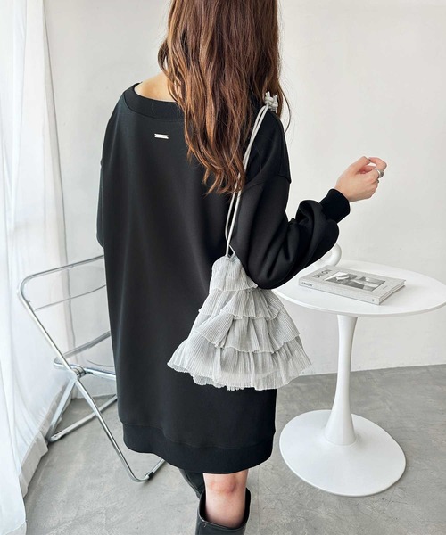 GeeRA（ジーラ） ワンピース 裏起毛スウェットミニワンピース