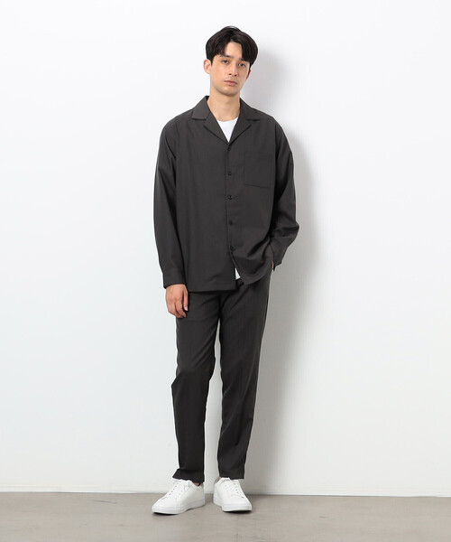 COMME CA ISM シャツ ファンクショナル ストレッチツイル