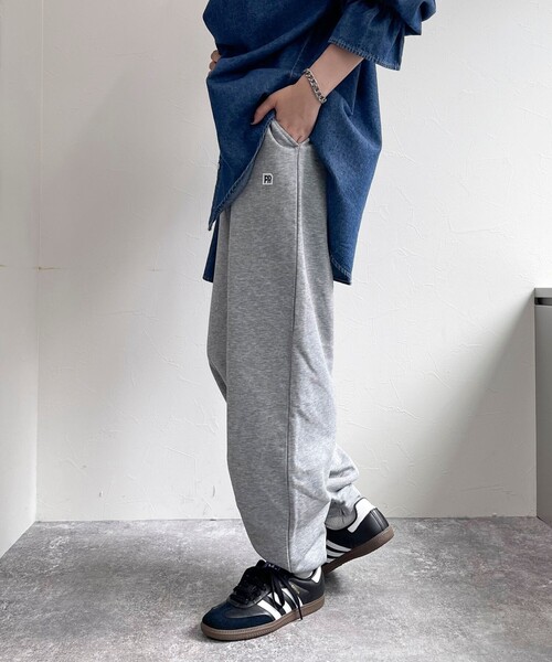 fredy emue（フレディエミュ） 裾ZIP 高密度裏毛スウェットパンツ