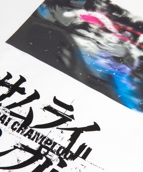 YEN TOWN MARKET アートプリント Tシャツ L YEN TOWN MARKET tシャツ 「SAMURAI CHAMPLOO」サムライチャンプルー