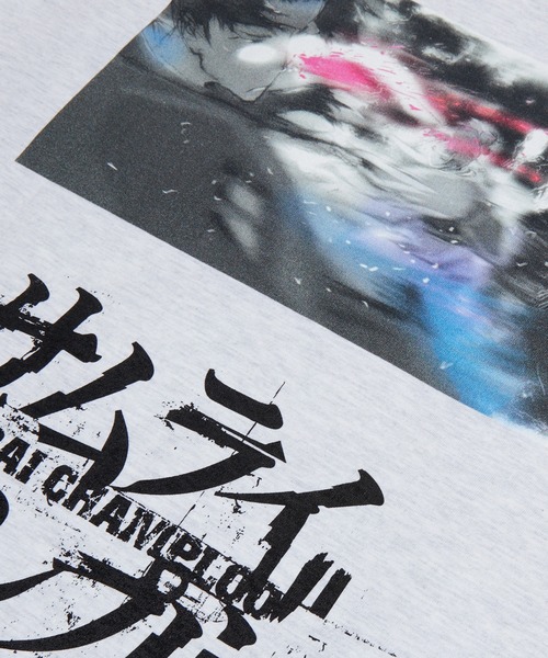 YEN TOWN MARKET アートプリント Tシャツ L YEN TOWN MARKET tシャツ 「SAMURAI CHAMPLOO」サムライチャンプルー
